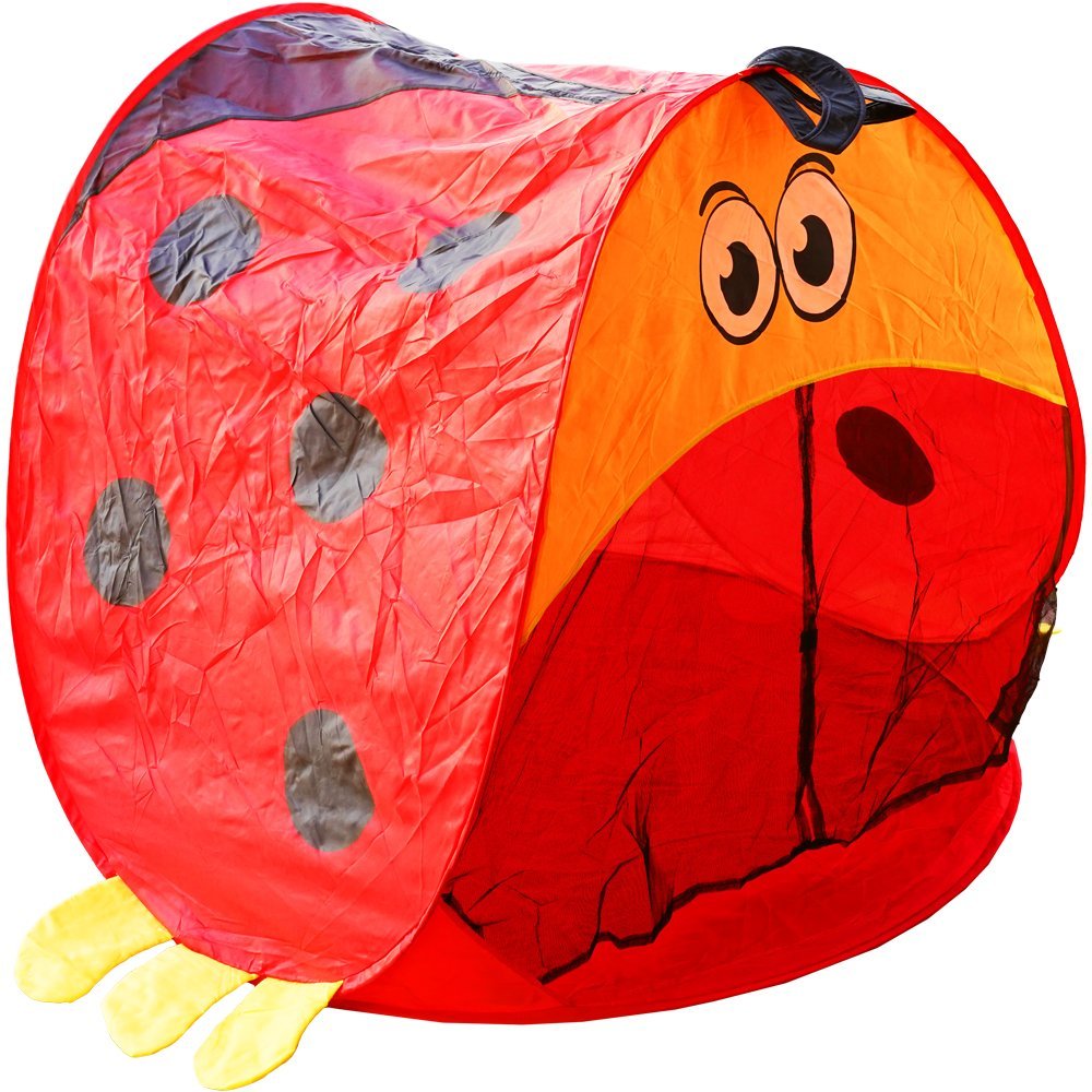 Domek namiot dla dzieci biedroneczka do ogrodu z piłeczkami