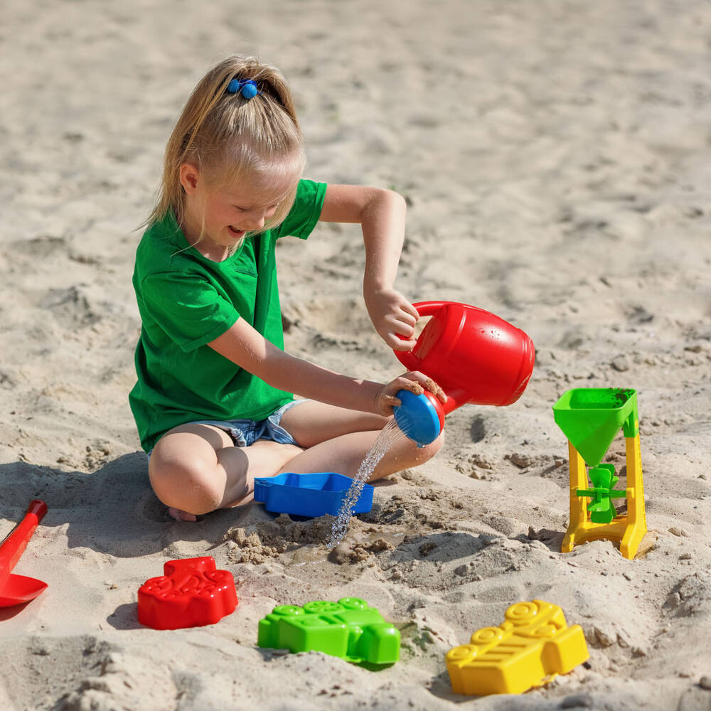 Duży zestaw /Komplet do piasku 10 el. Wader 74900 do piaskownicy na plażę