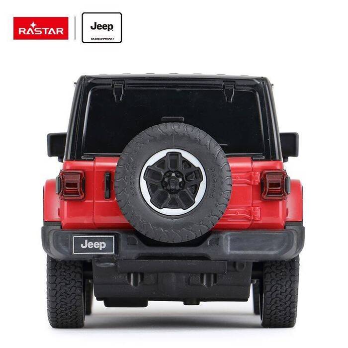 Jeep Wrangler JL skala 1:24 Rastar 79500 samochód sterowany czerwony