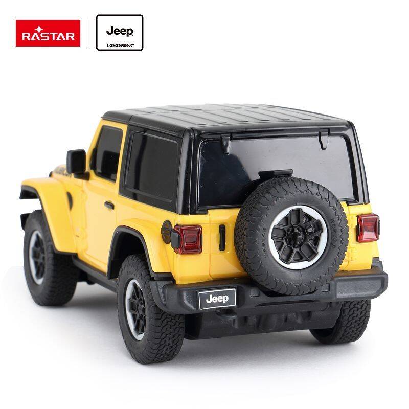 Jeep Wrangler JL skala 1:24 Rastar 79500 samochód sterowany żółty