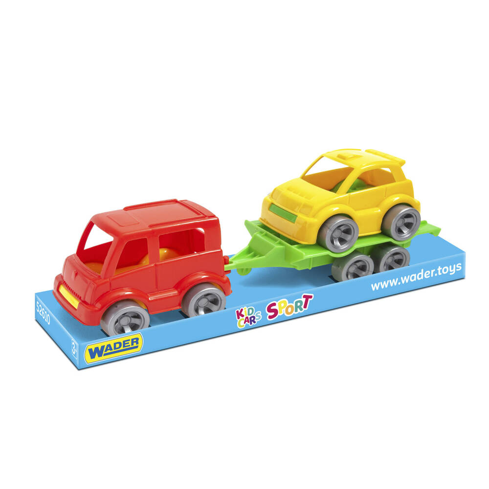 Kid Cars Sport autko z przyczepą pojazdy rózne 52610 Wader