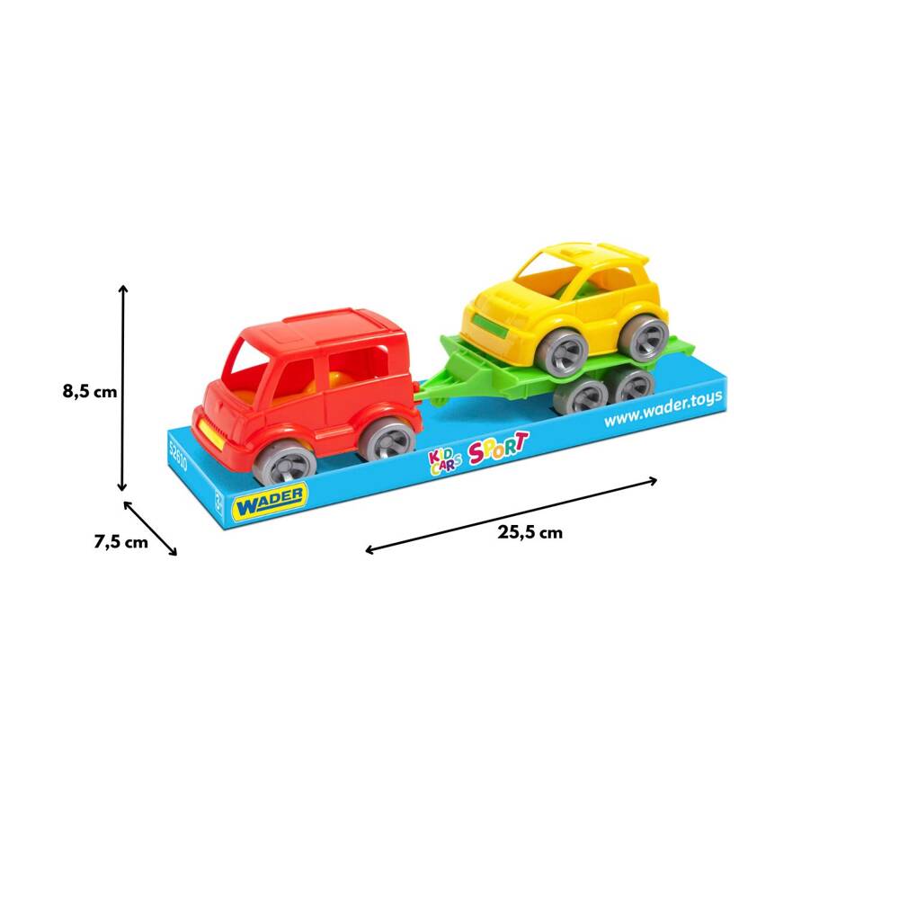 Kid Cars Sport autko z przyczepą pojazdy rózne 52610 Wader