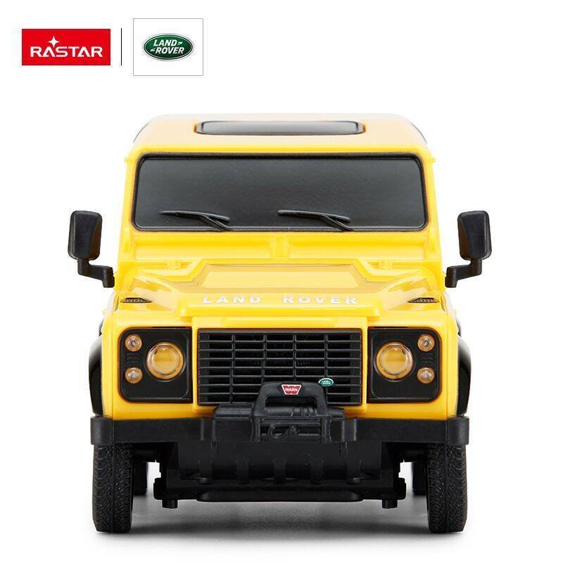 Land Rover Defender skala 1:24 Rastar 78500 samochód sterowany żółty