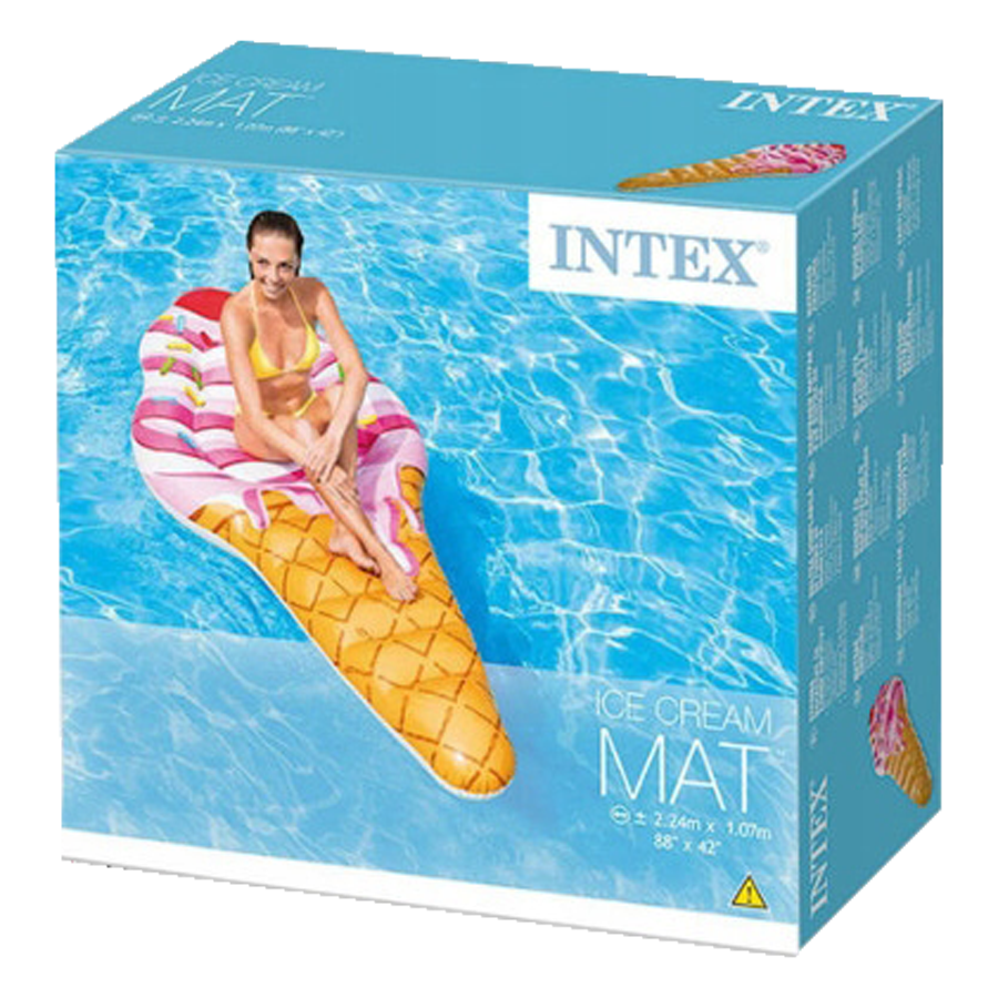 Materac do pływania Lody Rożek 224x107 cm Intex 58762