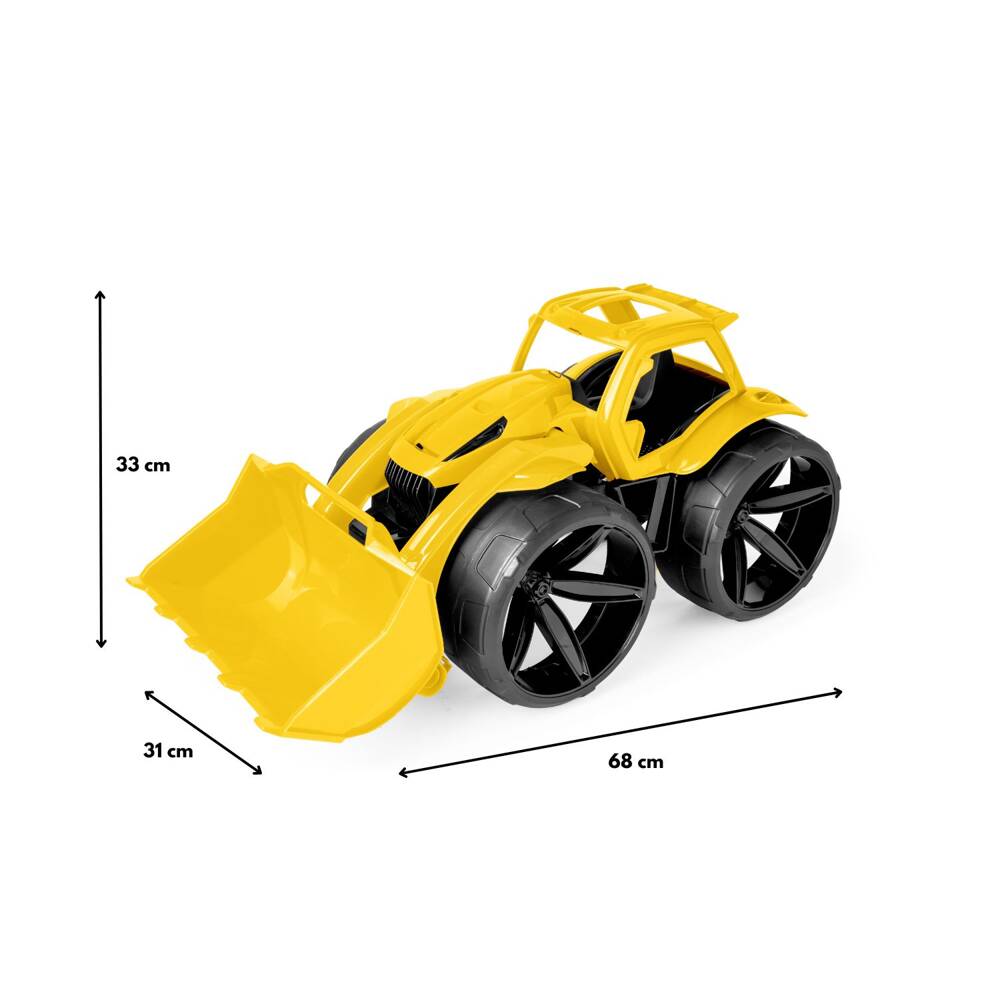 Maximus Spychacz żółty samochód auto do piasku ogrodu Wader 64530