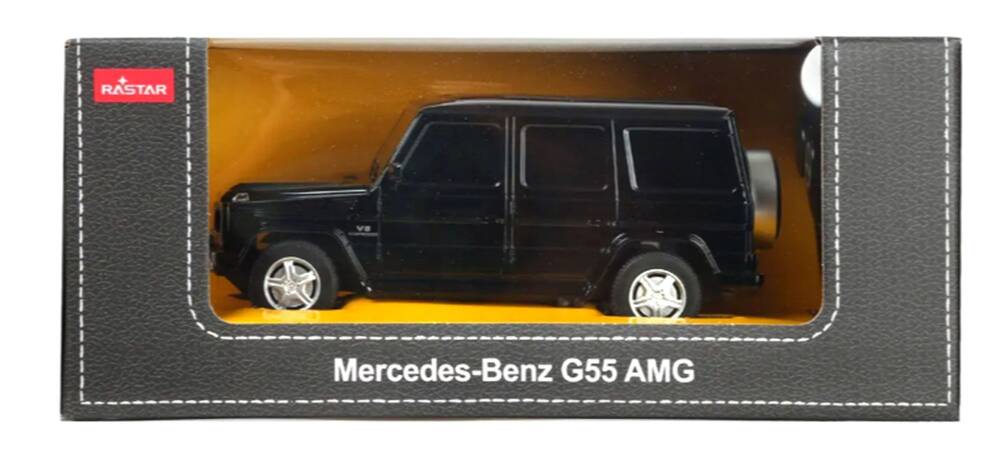 Mercedes G55 skala 1:24 Rastar 30500 samochód sterowany czarny