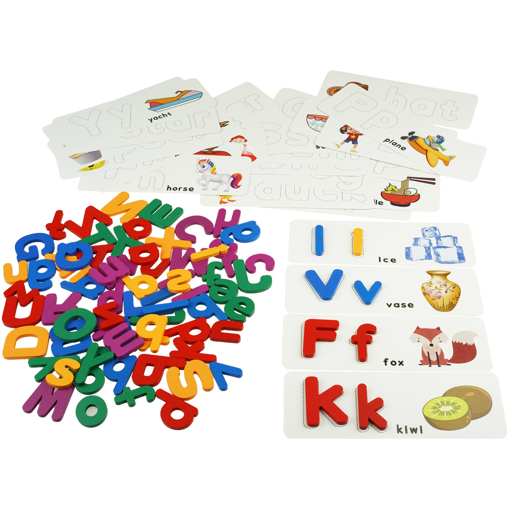 OUTLET  Drewniana gra w kombinację słów alfabet