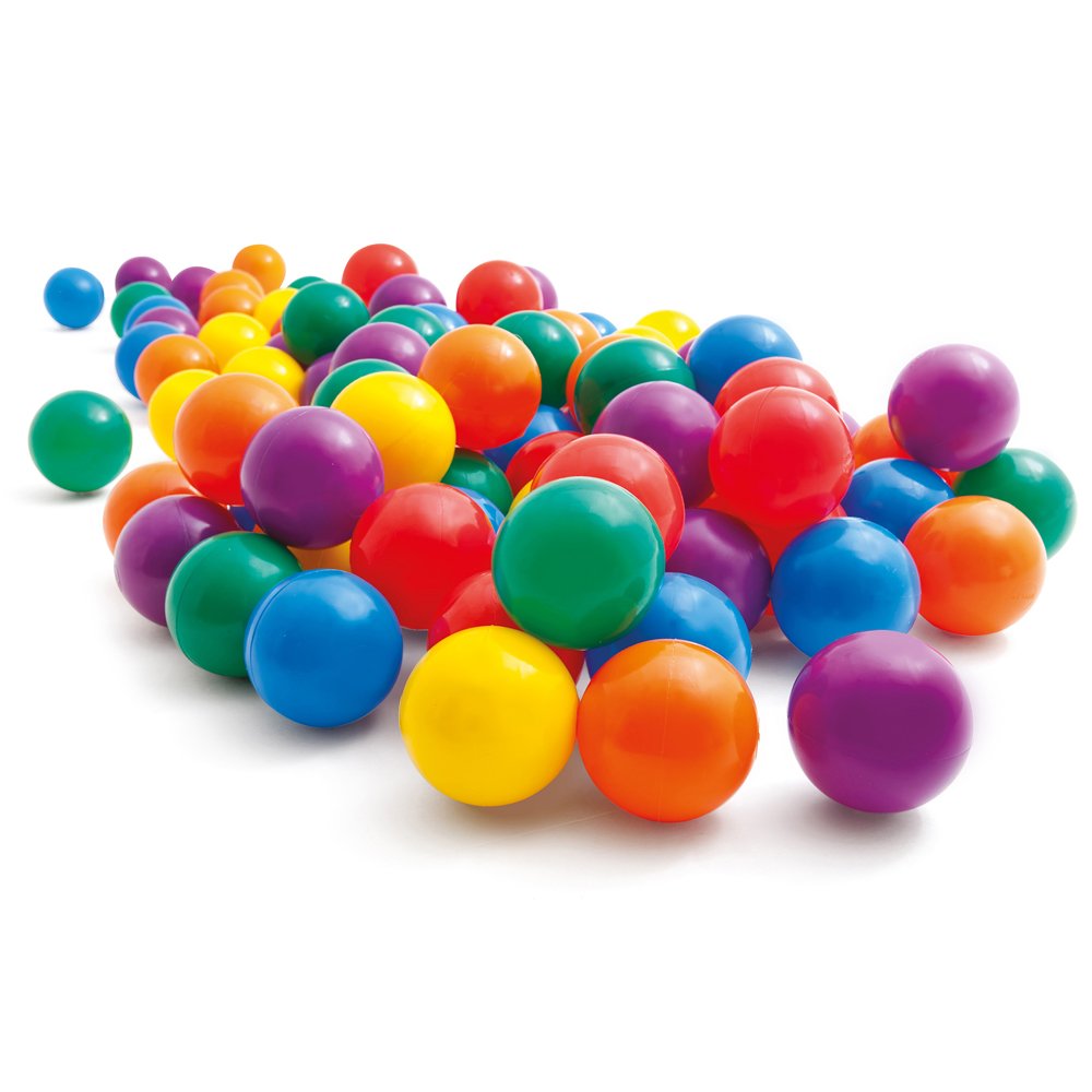 Piłki piłeczki kuleczki do basenu 8cm Intex 49600 kolorowe 100szt. 