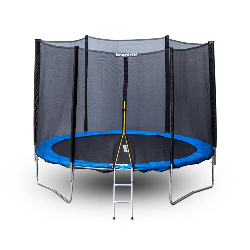 TRAMPOLINA OGRODOWA BAUERKRAFT Z SIATKĄ O ŚREDNICY 10FT 304 - 312CM