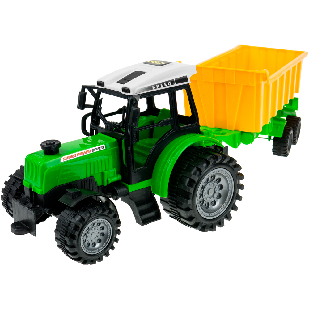 Traktor ciągnik przyczepą wywrotka dla dzieci maszyna