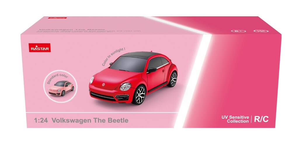 Volkswagen Beetle  skala 1:24 Rastar 76200-4 samochód sterowany UV Sensitive Collection