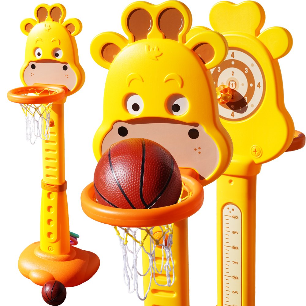 Zestaw do gry w koszykówkę żyrafa kosz + piłka 3w1 koszykówka  tarcza ring