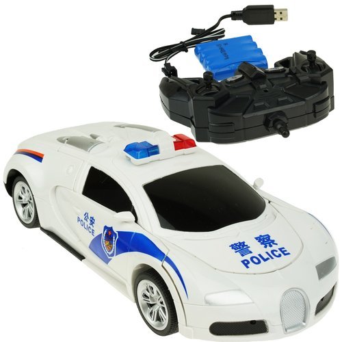 Auto robot RC Samochód Transformers 2w1 Policja