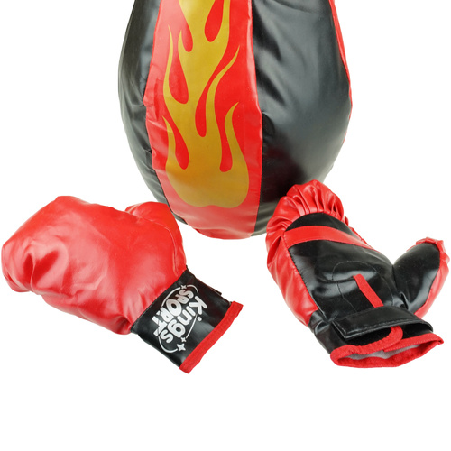 Bokserski worek treningowy  boks trening zestaw rękawice