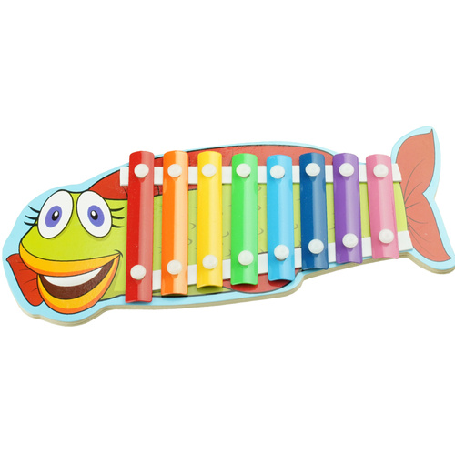 Cymbałki kolorowa rybka edukacyjna zabawka dla dzieci 