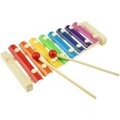 Drewniane Cymbałki kolorowe edukacyjne dla dzieci