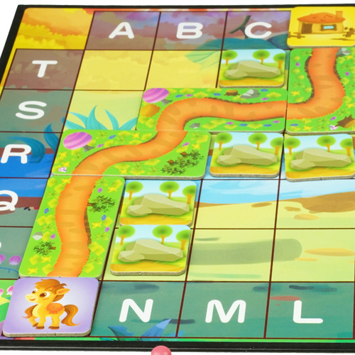 Gra rodzinna  2w1 - Kucyk przeprawia się przez rzekę i Węże