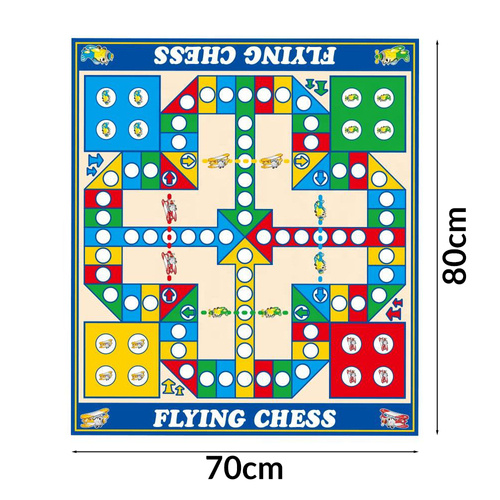 Mata Podłogowa Dywan 80x70cm Gra Latające Szachy Mata Pionki Kostka 