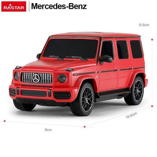 Mercedes-Benz G63 R/C skala 1:24 Rastar 95800 samochód sterowany czerwony