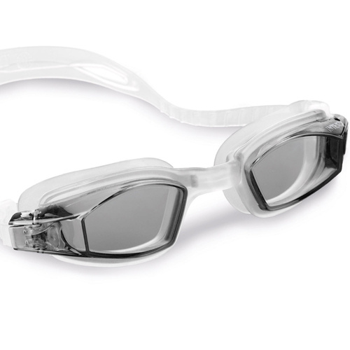 Okulary do pływania i nurkowania dla dziecka czarno-białe INTEX 55682