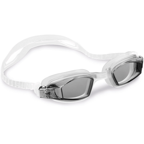 Okulary do pływania i nurkowania dla dziecka czarno-białe INTEX 55682