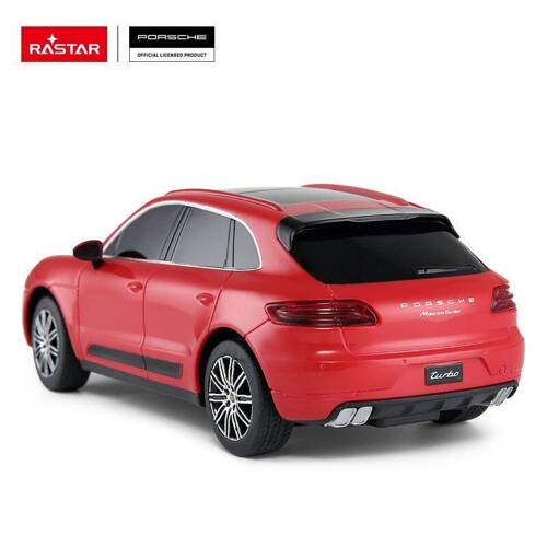 Porsche Macan Turbo skala 1:24 Rastar 71800 samochód sterowany czerwony