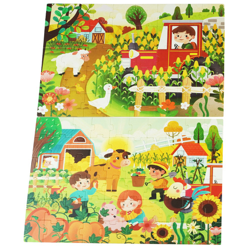 Puzzle kolorowa układanka 4W1 Swiat bajek 4 obrazki