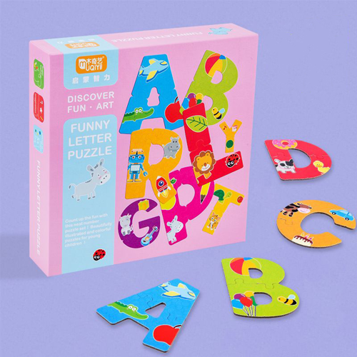 Układanka puzzle dla najmłodszych alfabet