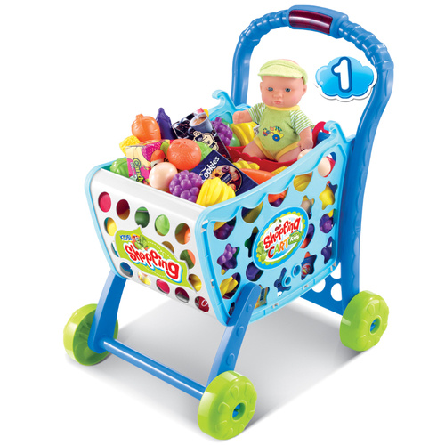 Wózek sklepowy na zakupy akcesoria koszyk owoce warzywa