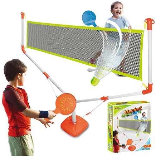 Zestaw do zabawy gry badminton rakietki + siatka